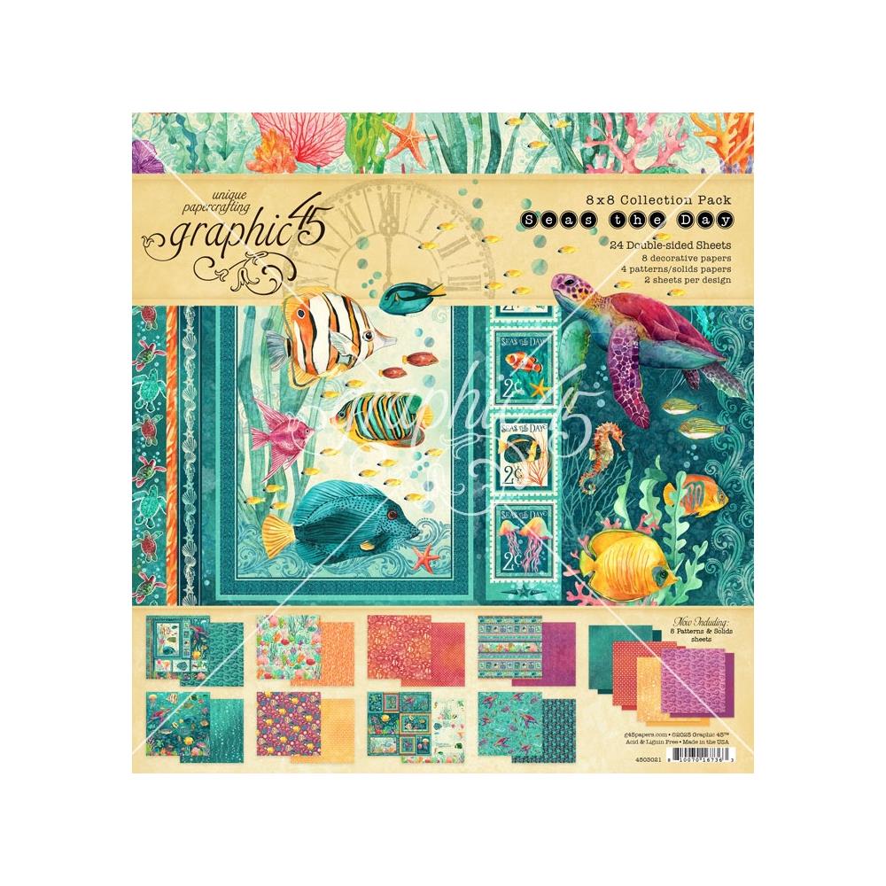 Graphic 45 Collection Pack 8x8 - Seas the Day
