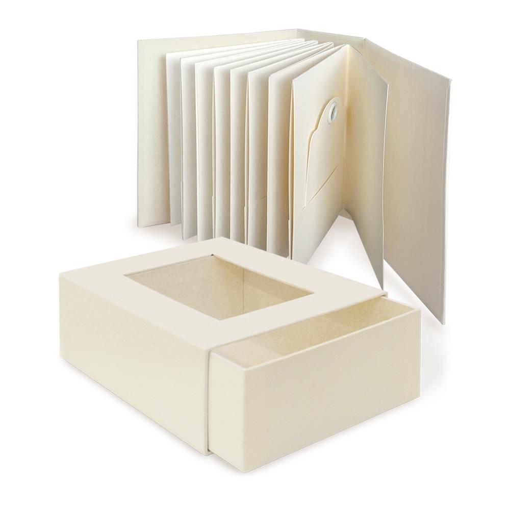 Graphic 45 Staples ATC Album with Matchbook Box - Ivory
