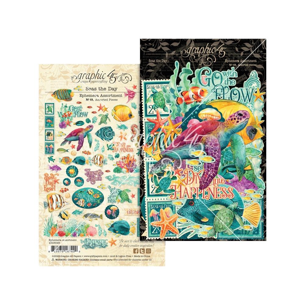 Graphic 45 Ephemera Ephemera Set - Seas the Day
