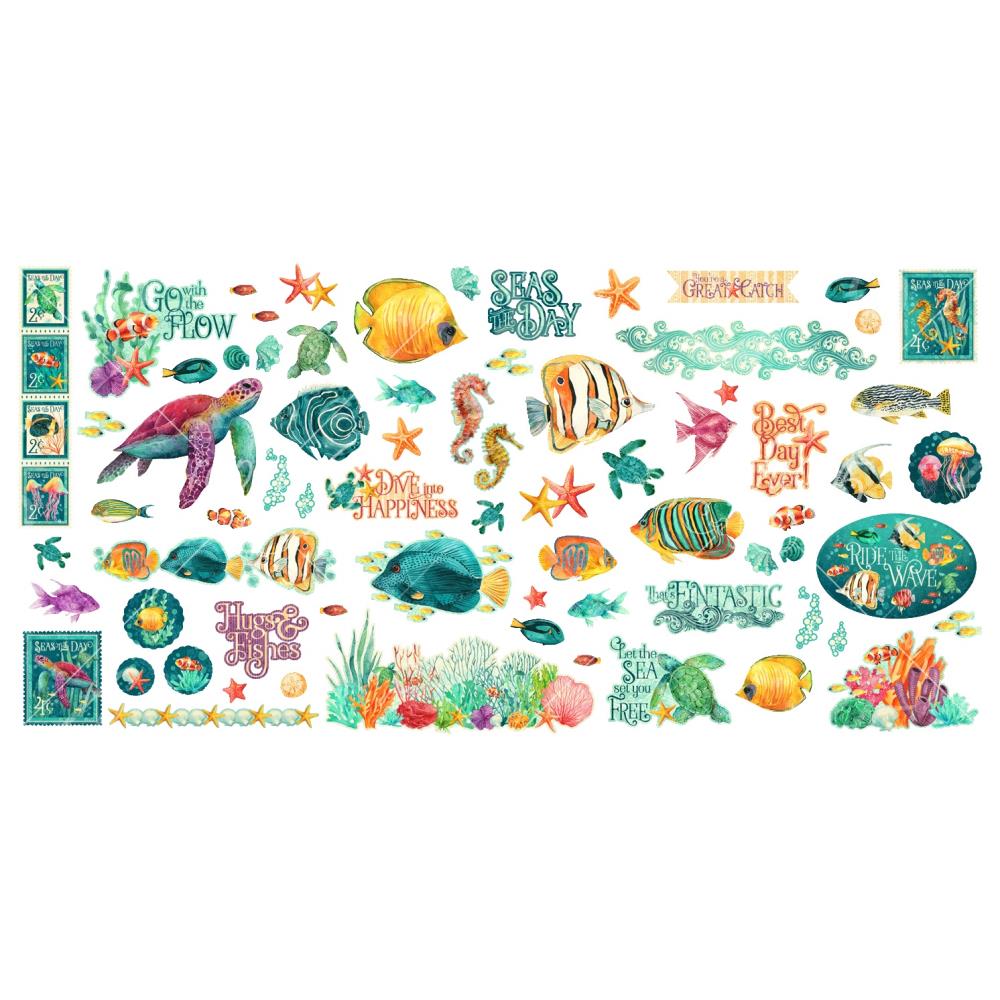 Graphic 45 Ephemera Ephemera Set - Seas the Day