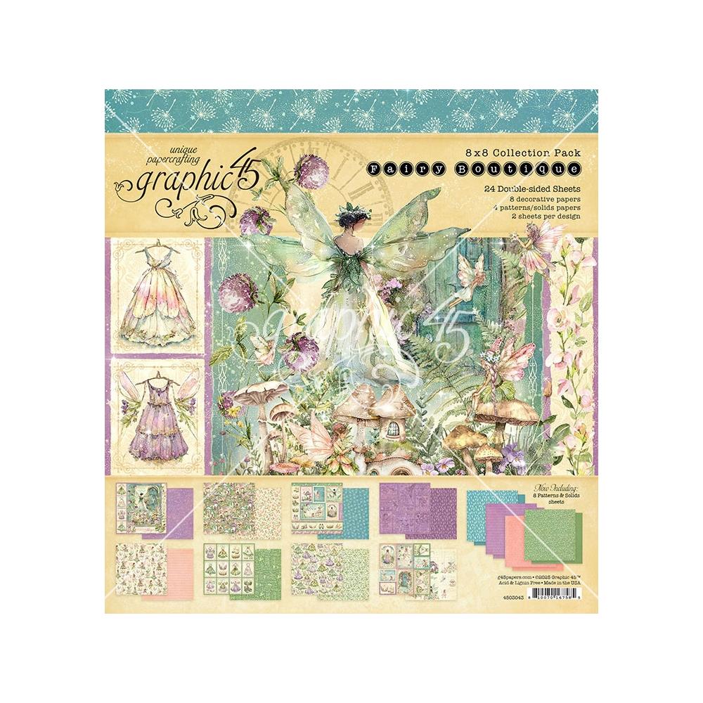 Graphic 45 Collection Pack 8x8 - Fairy Boutique