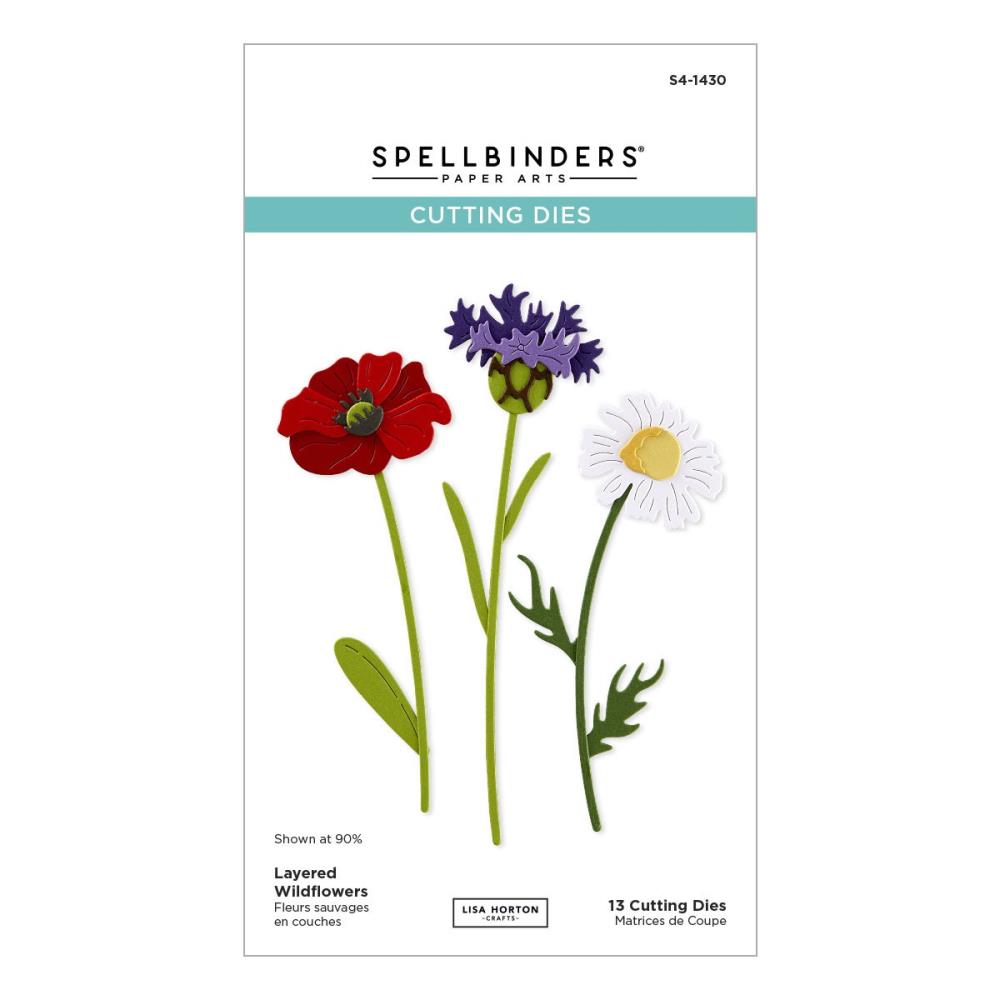 Spellbinders Etched Dies - Layered Wildflowers