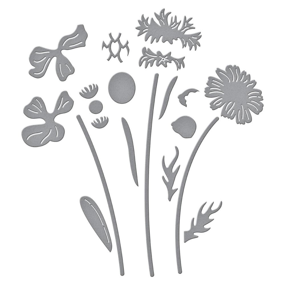 Spellbinders Etched Dies - Layered Wildflowers