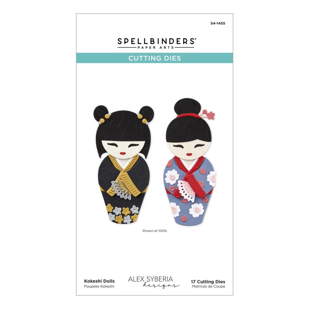 Spellbinders Etched Dies - Spring in Kyoto - Kokeshi Dolls
