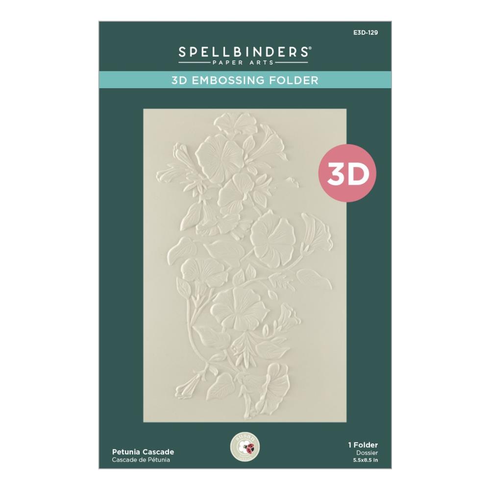 Spellbinders 3D Embossing Folder - Summer Solstice Garden - Petunia Cascade