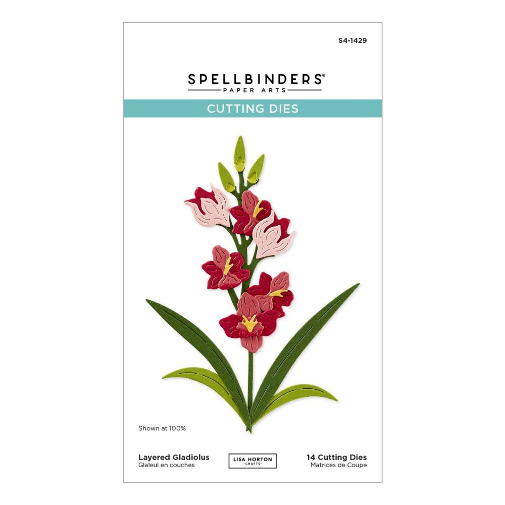 Spellbinders Etched Dies - Wildflowers - Layered Gladiolus