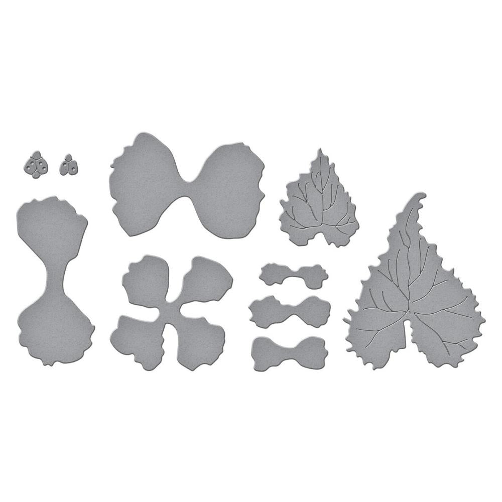 Spellbinders Etched Dies - Begonia and Ladybugs