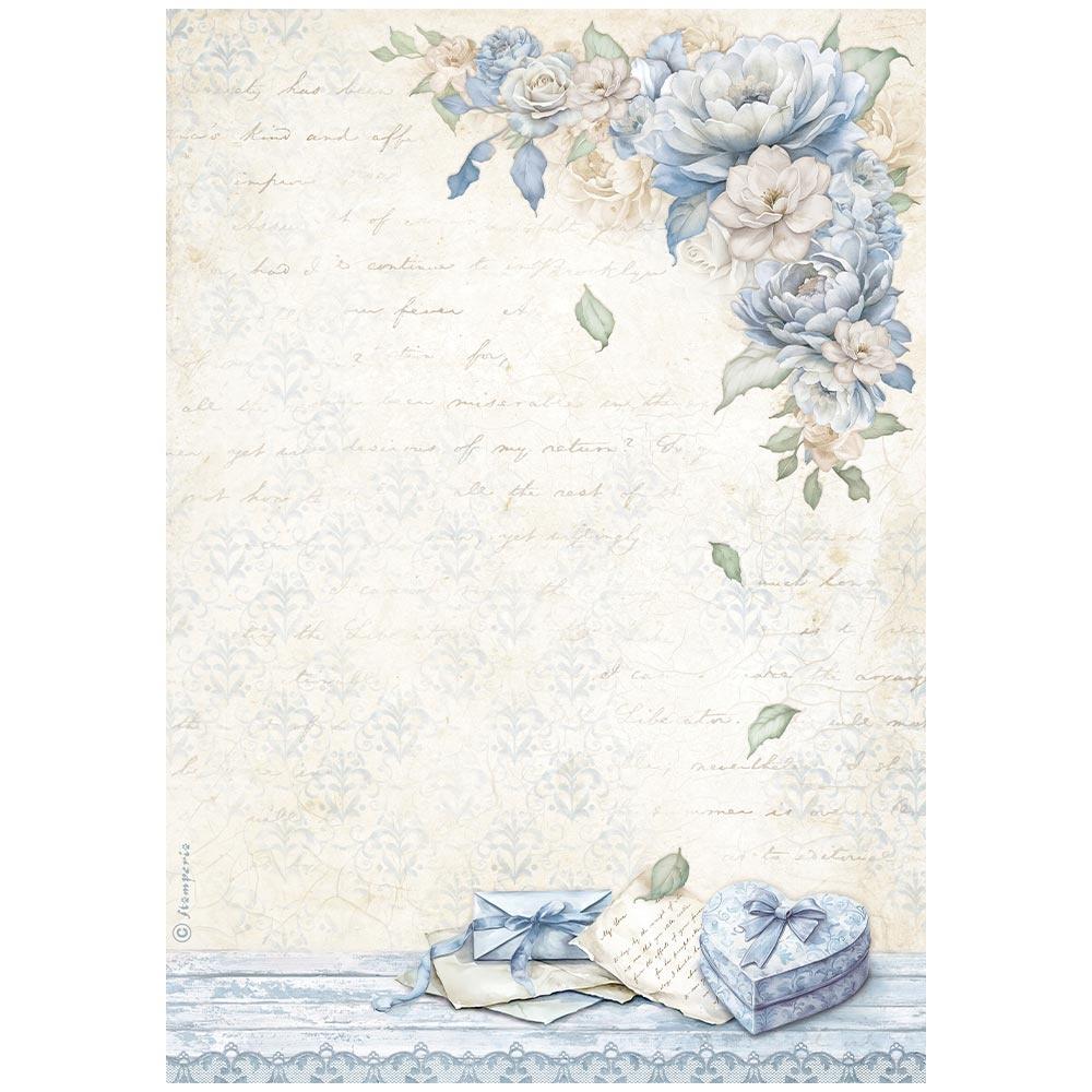 Stamperia Rice Paper Sheet A4 - Timeless Heart Box