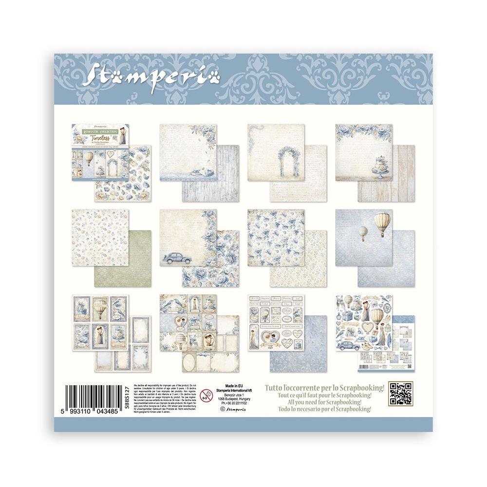 Stamperia Double-Sided Paper Pad 8x8 - Timeless