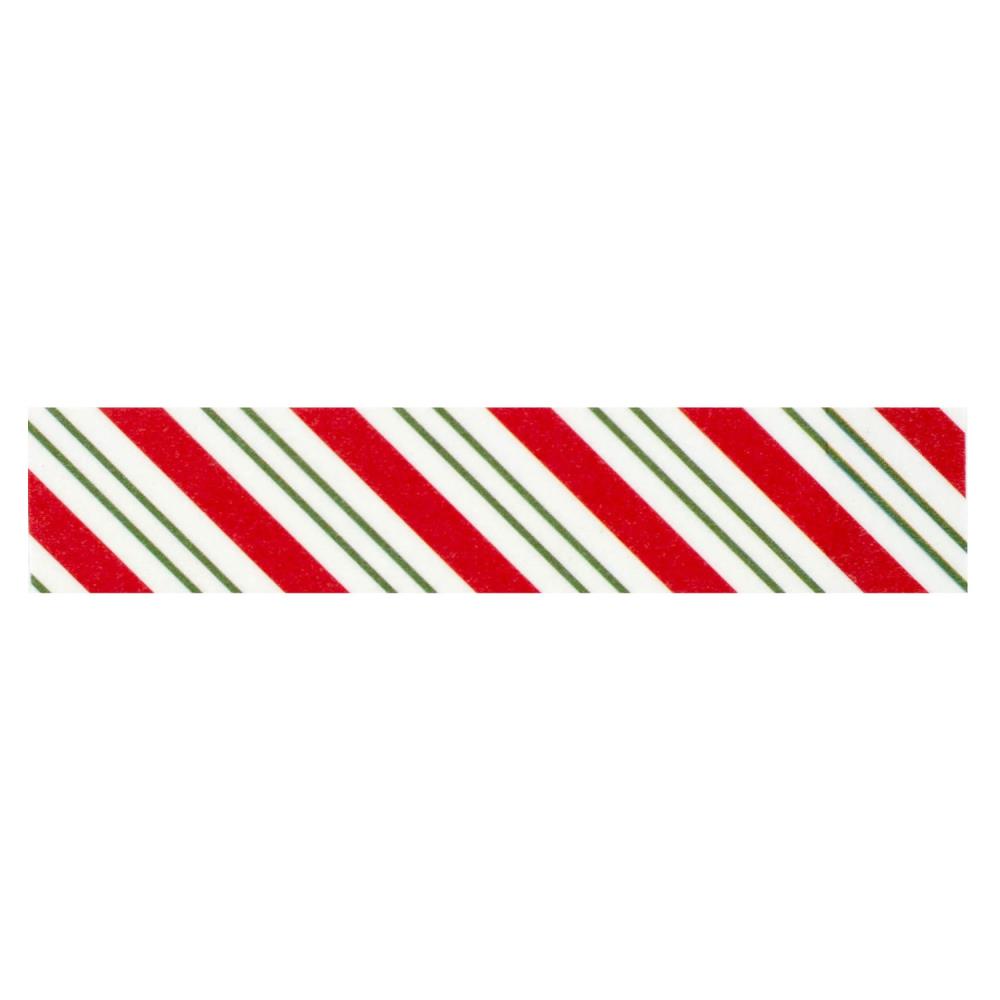 Echo Park Washi Tape - Christmas Express - Candy Cane Diagonal Stripe
