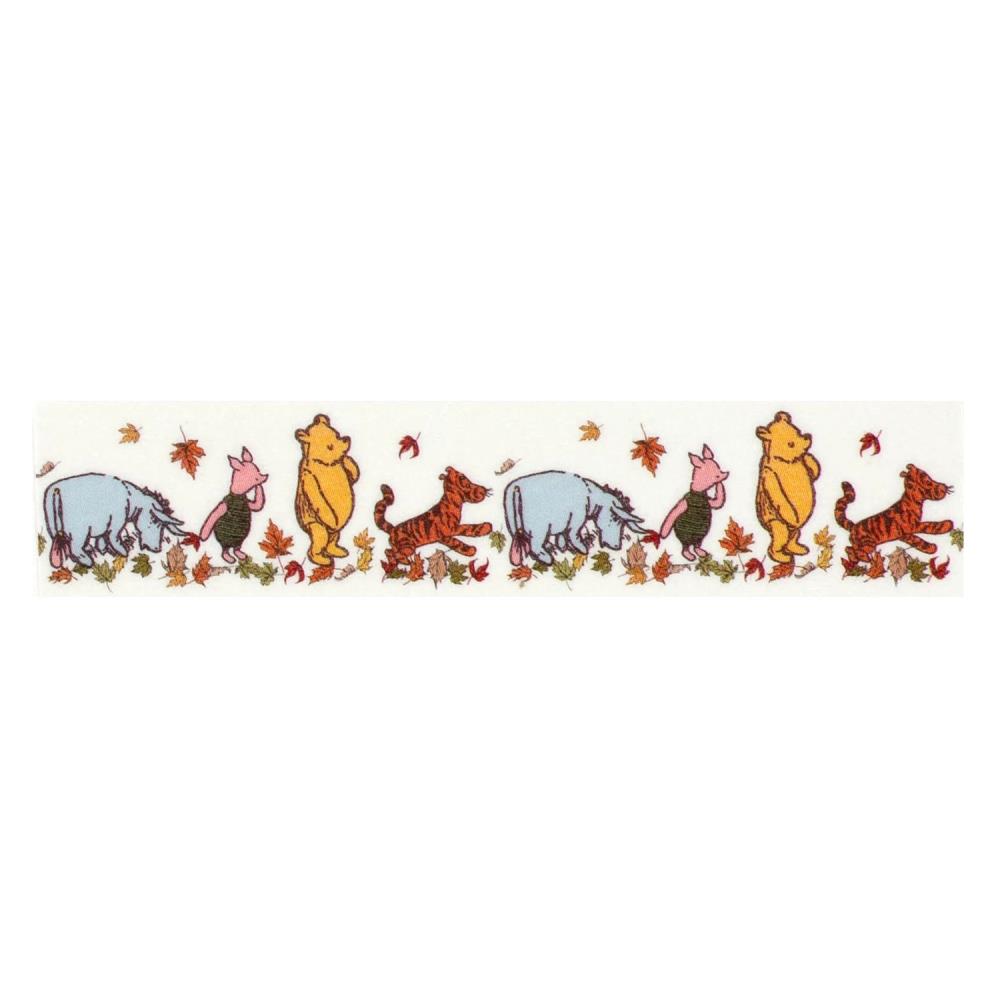Echo Park Winnie the Pooh Autumn Playing in the Leaves Washi Tape for card making, scrapbooking, journaling, planners and seasonal crafts
