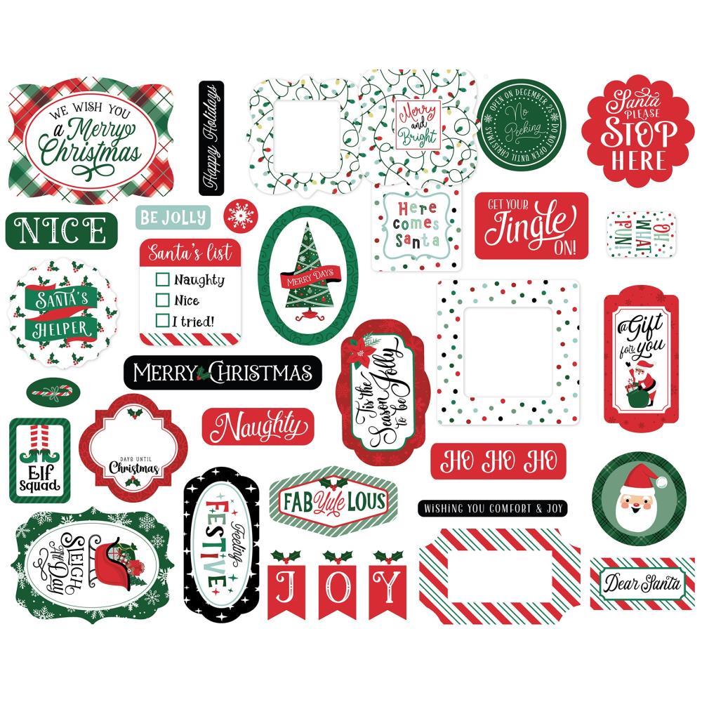Echo Park Cardstock Ephemera - Christmas Express