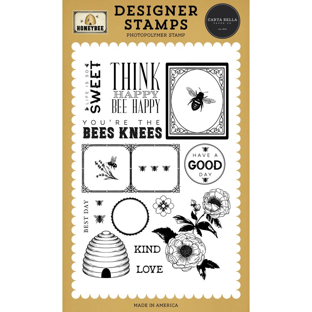 Carta Bella Stamps - HoneyBee - Think Happy