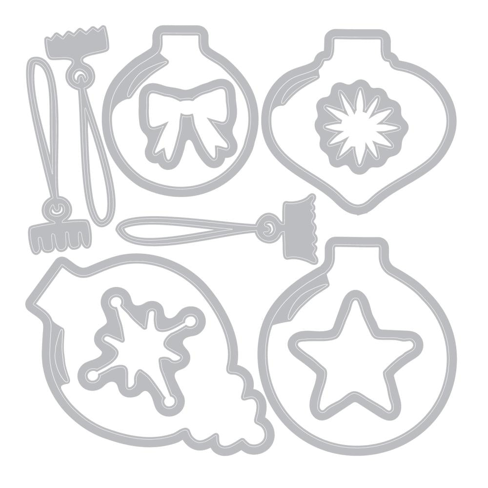 Sizzix Framelits Die & Stamp Set by 49 & Market – Baubles