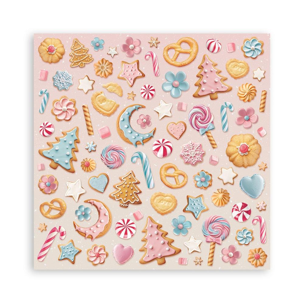 Stamperia Double-Sided Paper Pad 8x8 - Candy Christmas