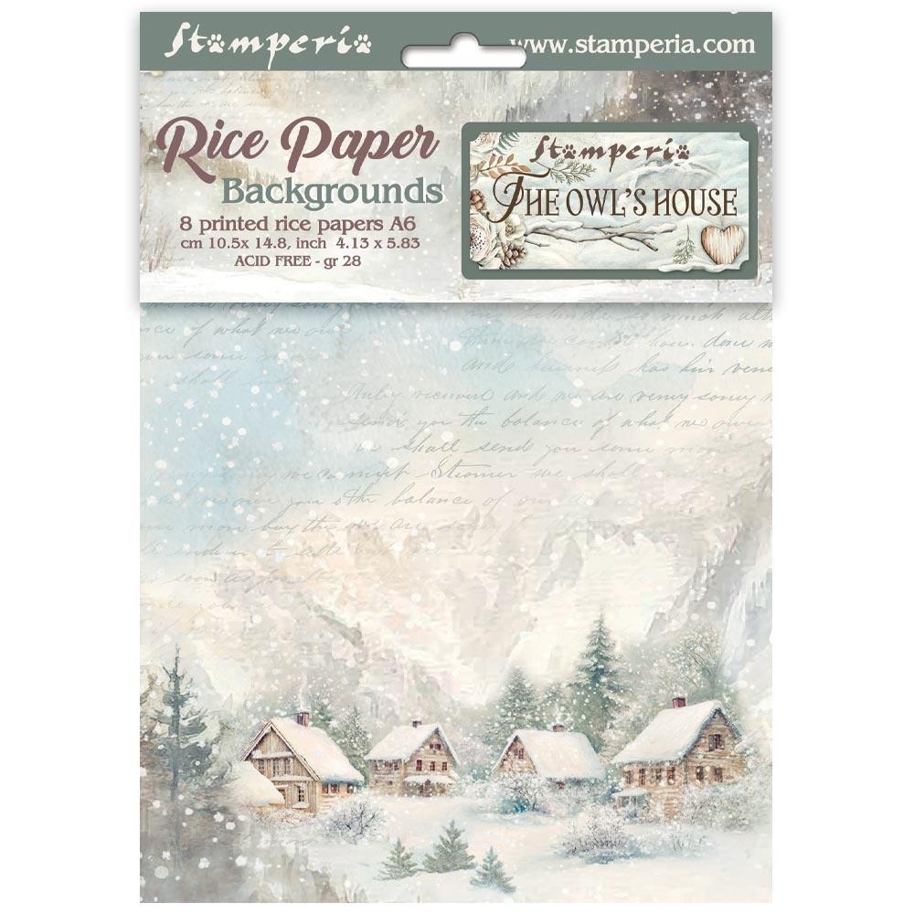 Stamperia Rice Paper Sheets A6 - The Owl's House