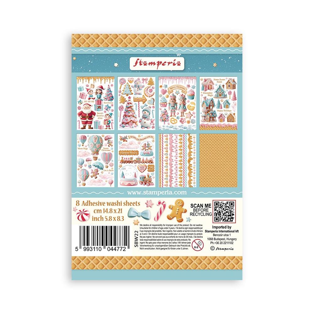 Stamperia Washi Pad A5 - Candy Christmas
