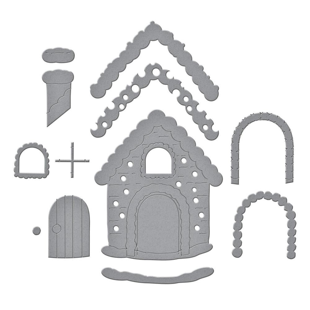 Spellbinders Etched Dies - Stamperia Candy Christmas - Gingerbread House