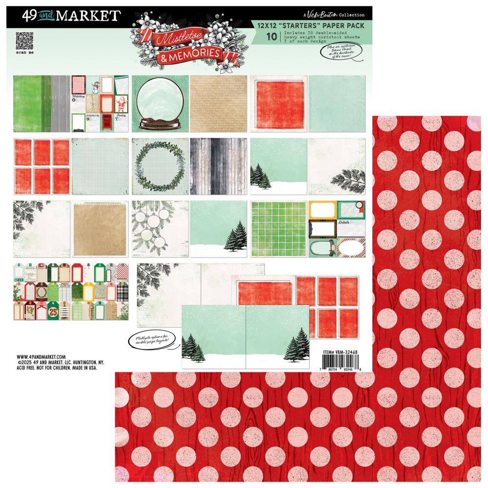 49 And Market Starters Collection Pack 12X12 - Mistletoe And Memories