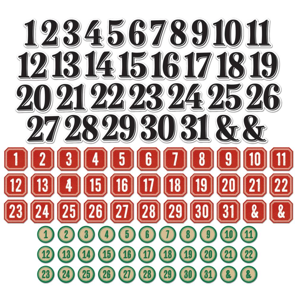 49 And Market Chipboard Set - Bits Mistletoe And Memories