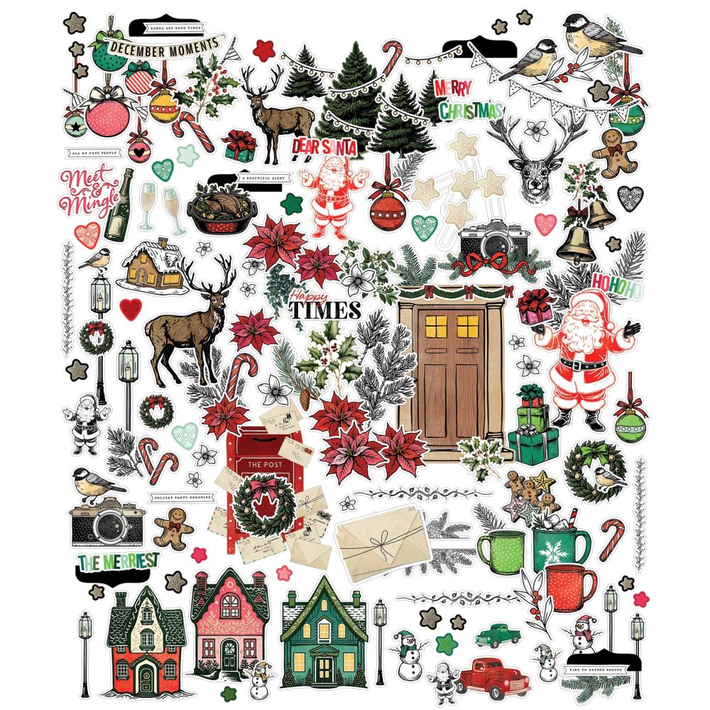 49 And Market Die-Cuts - Icons Mistletoe And Memories