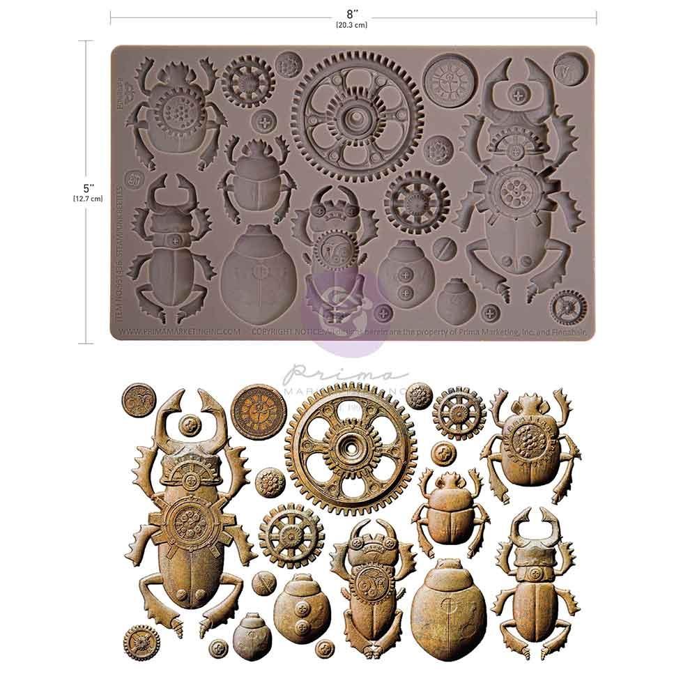 Finnabair Decor Moulds - Steampunk Beetles