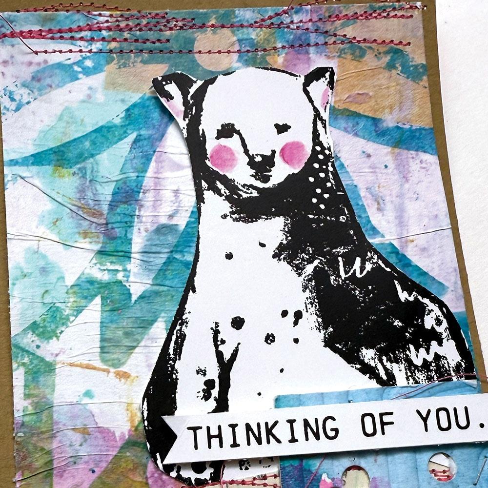 Dina Wakley Media Stencils - Flowing Petals