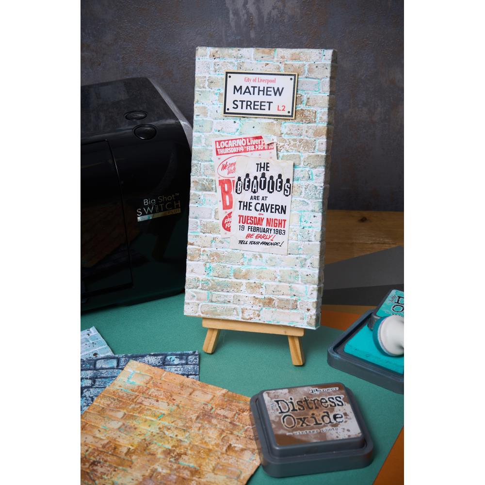 Sizzix 3D Texture Fades Embossing Folder A5 by Tim Holtz - Brickwork