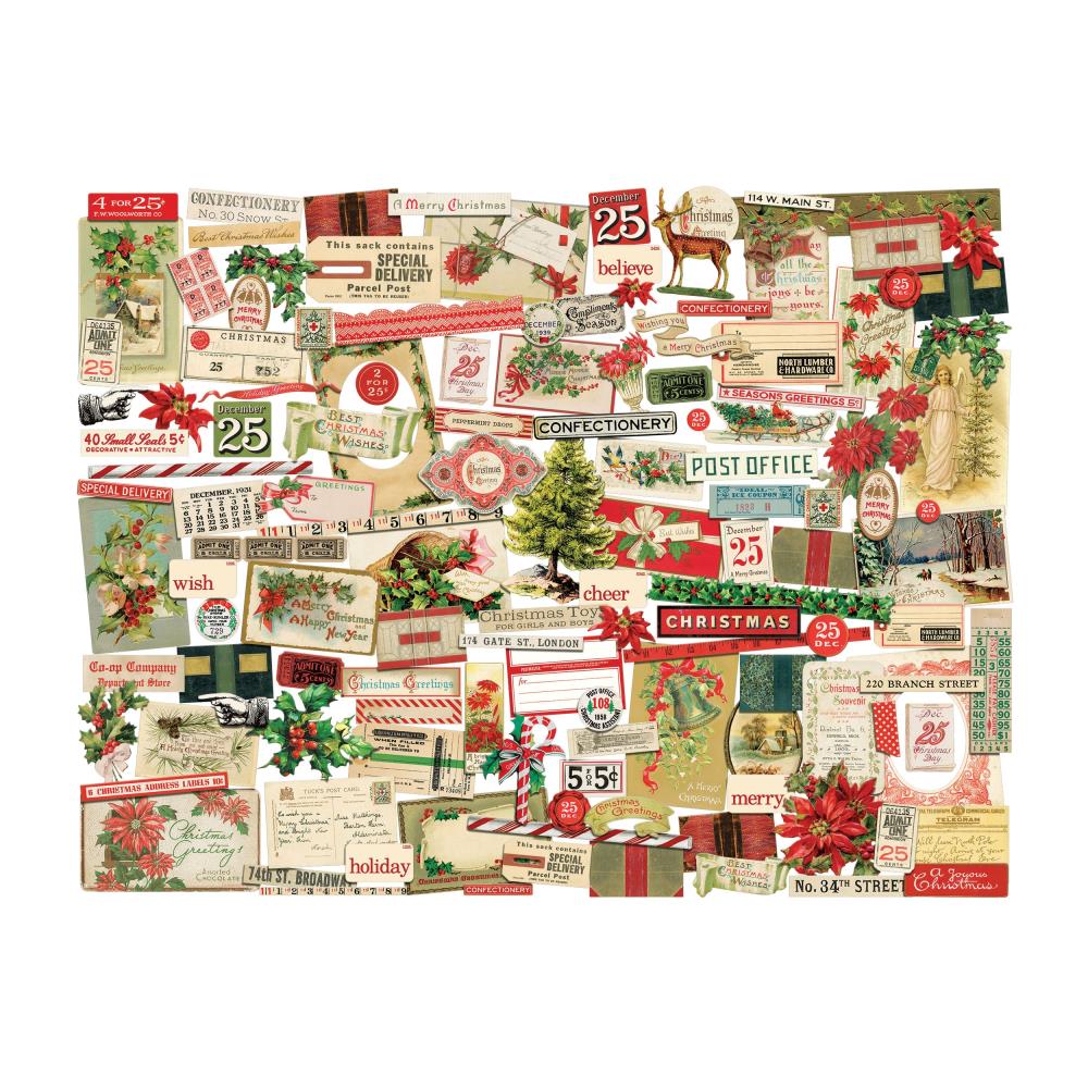 Tim Holtz Idea-Ology Layers - Ephemera Pack Christmas 2025