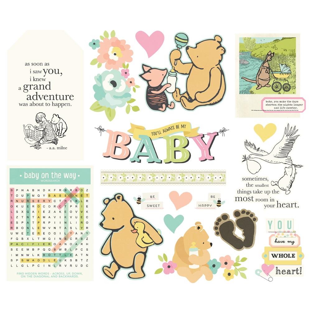 Simple Stories Big Bits & Pieces Die Cuts - Classic Pooh Baby