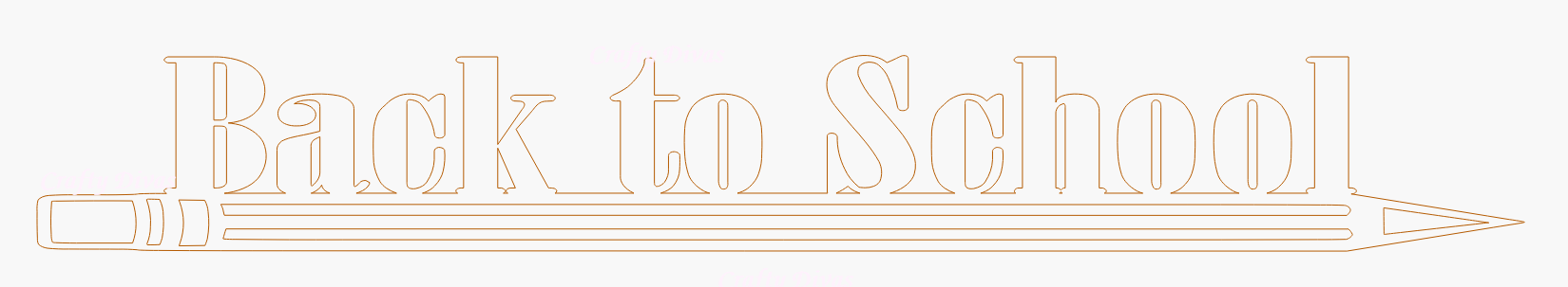 Chipboard Shapes - Back to School