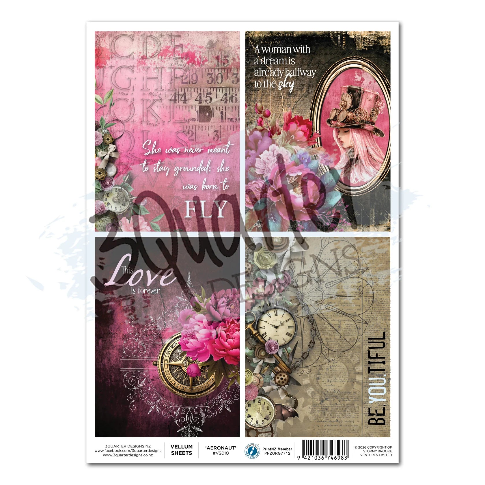 3Quarter Designs - Rice Paper - Aeronaut