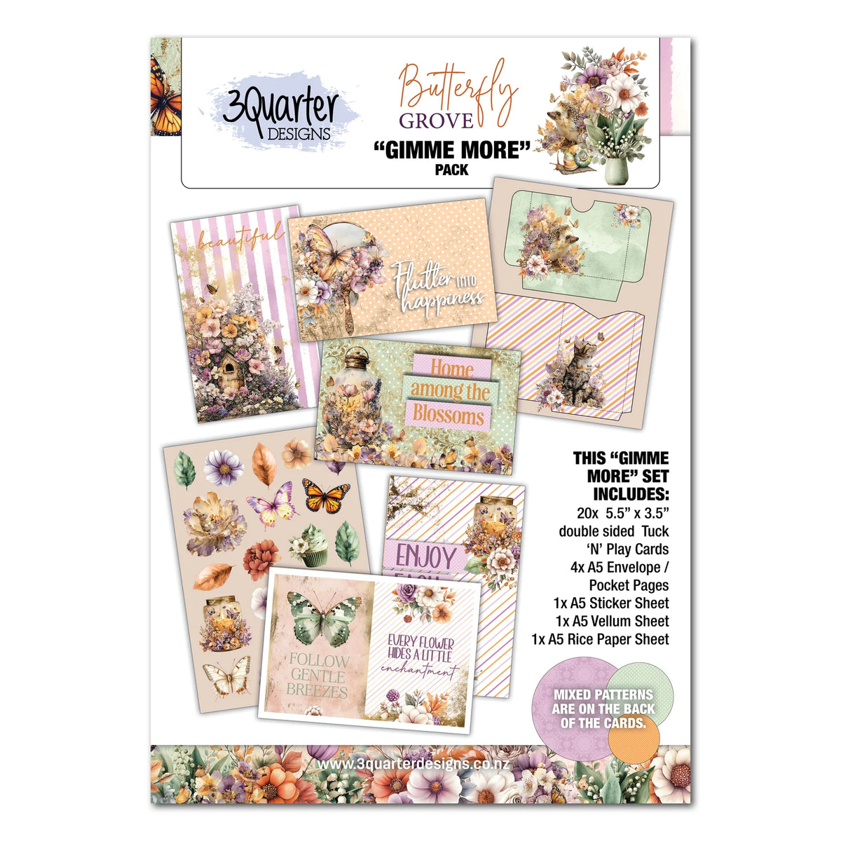 3Quarter Designs Gimme More Pack - Butterfly Grove