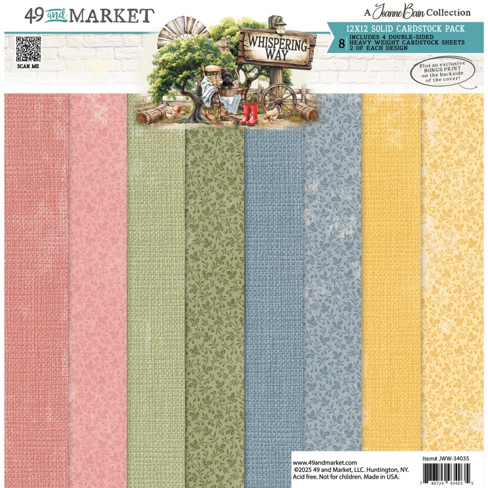 49 And Market Collection Pack 12X12 Solids - Whispering Way
