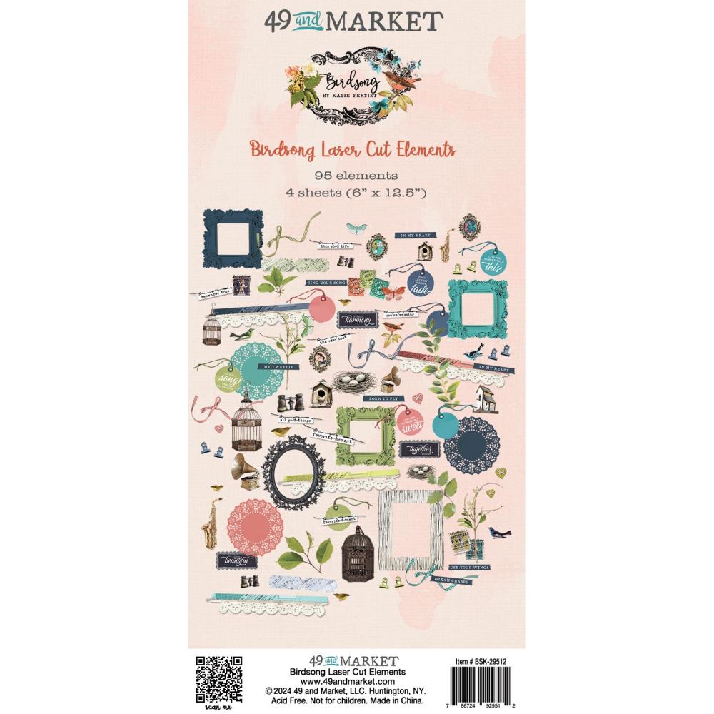 49 And Market Laser Cut Outs - Elements Birdsong