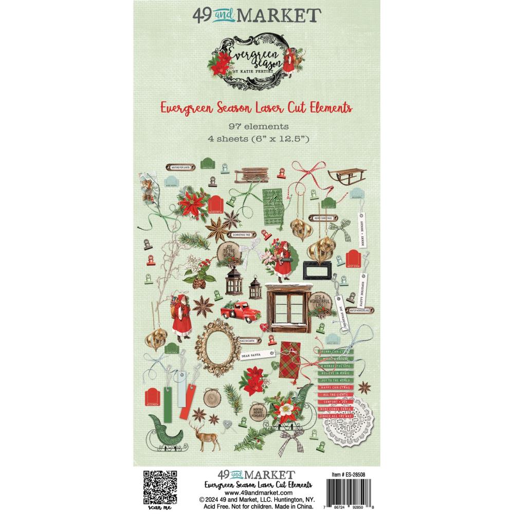 49 And Market Laser Cut Outs - Elements Evergreen Season