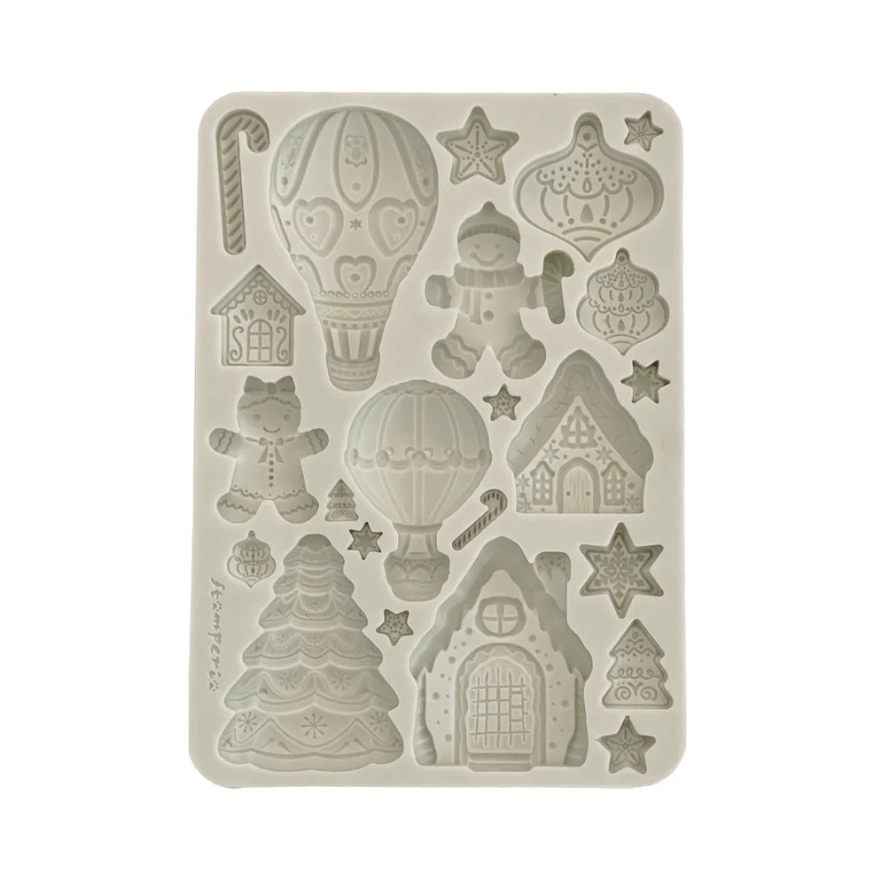 Stamperia Silicone Mould A5 - Candy Christmas Gingerbreads