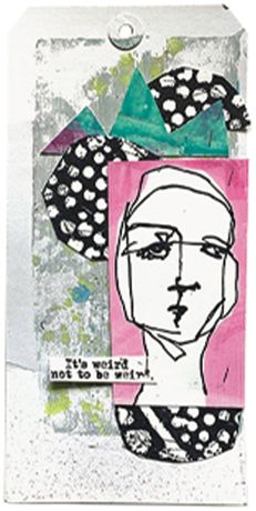 Dina Wakley Media - White Tags #8