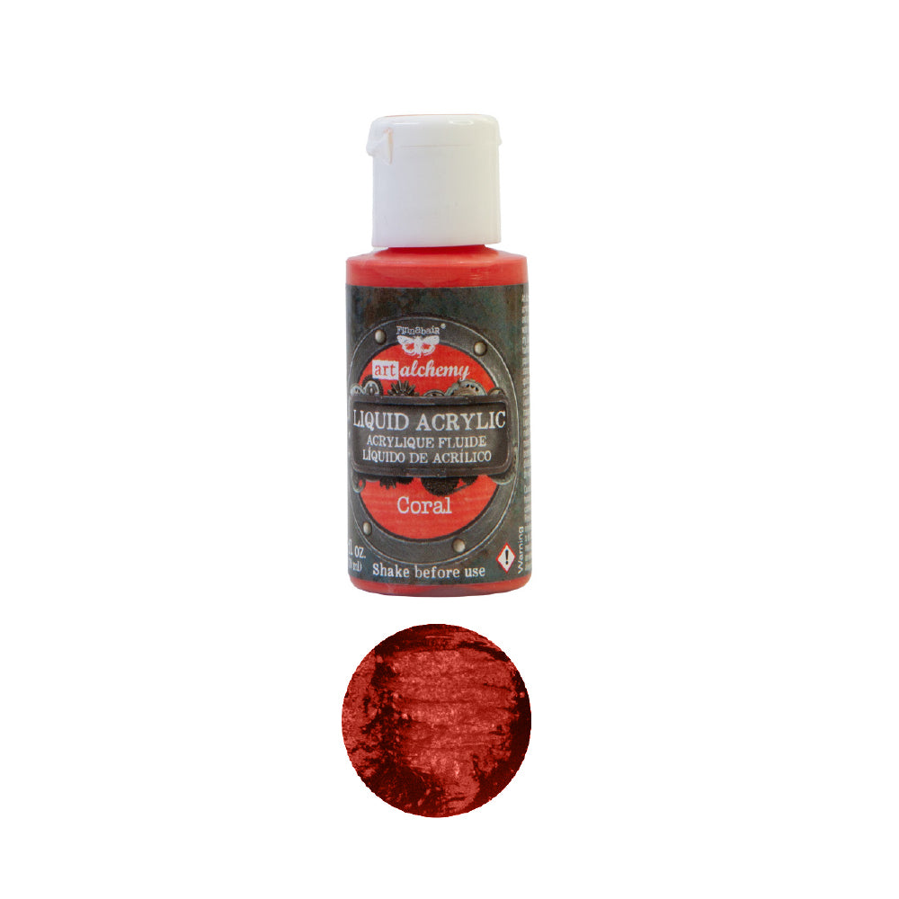 Finnabair Art Alchemy Acrylic Paint 30ml - Coral