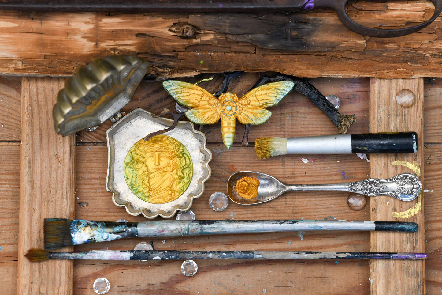 Finnabair Art Alchemy Metallique Wax - Honey