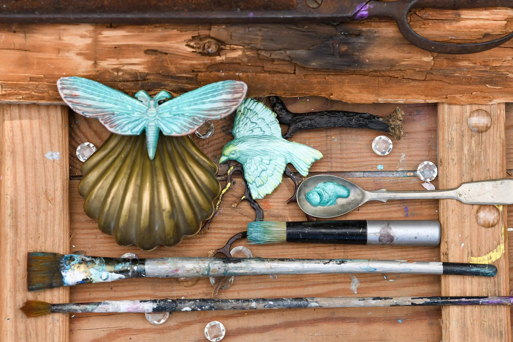 Finnabair Art Alchemy Metallique Wax - Sea Glass