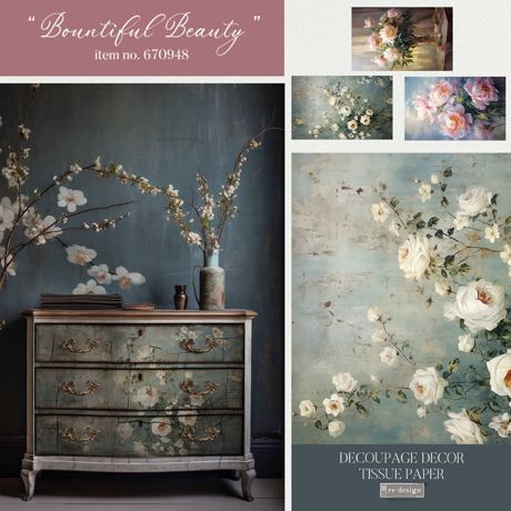 Prima Re-Design Decoupage Decor Tissue Paper - Bountiful Beauty