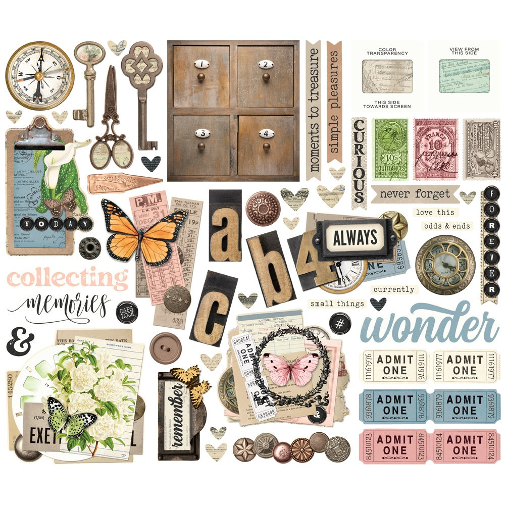 Simple Stories Bits & Pieces - Simple Vintage Junk Drawer