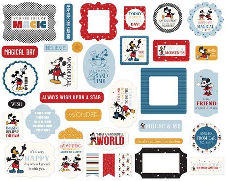Echo Park – Mouse And Me Cardstock Ephemera