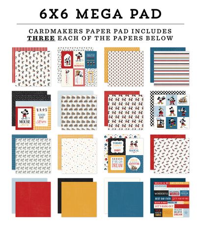 Echo Park – Mouse And Me 6x6 Double-Sided Paper Pad