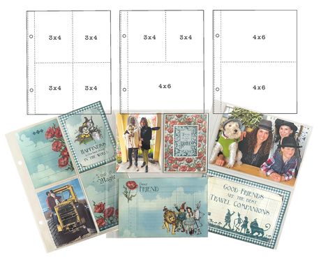 Graphic 45 Multi Pack Pocket Page Refills 6x8in