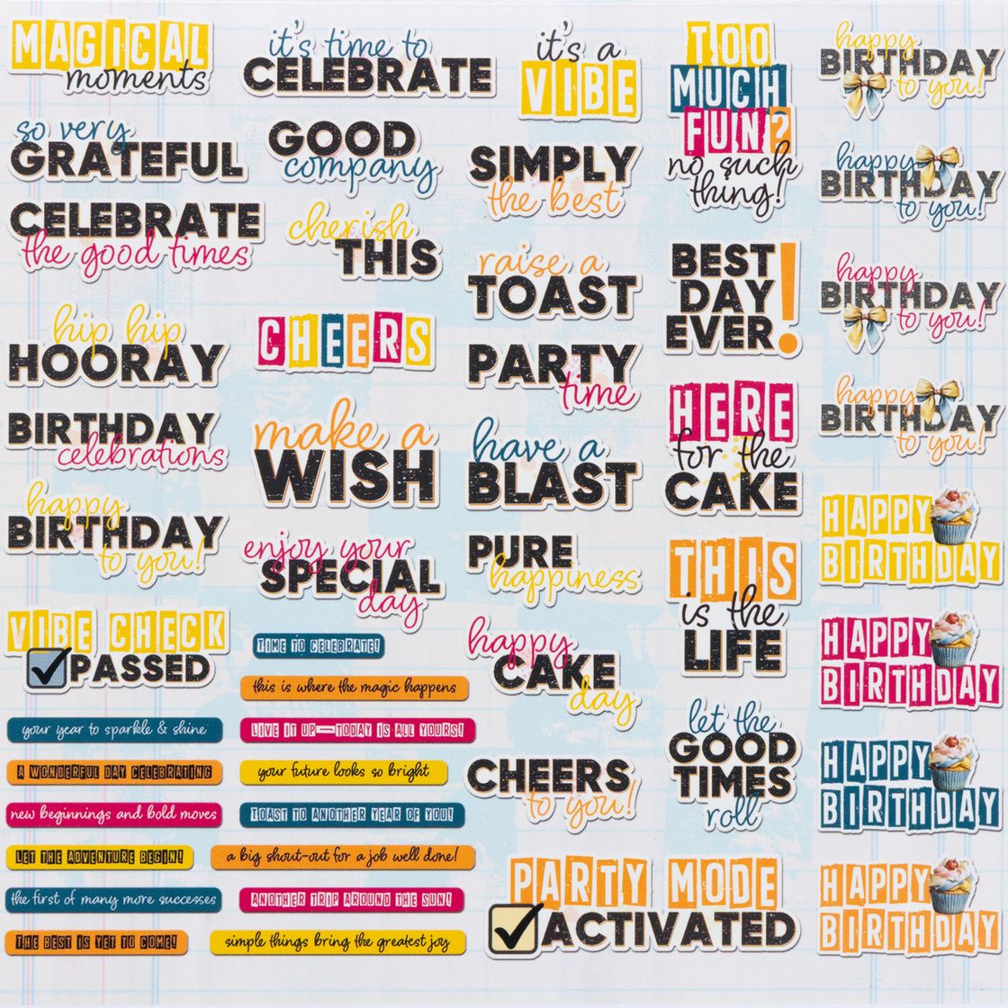 49 and Market Chipboard Set – Glimmer and Glee