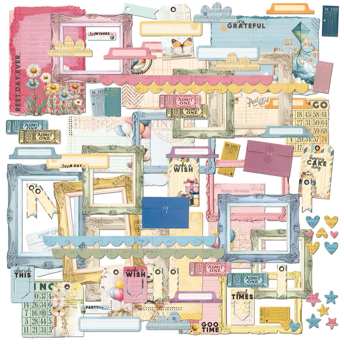 49 And Market Ephemera Set - Glimmer and Glee