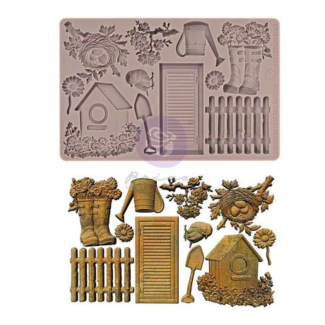 Prima Re-Design Silicone Mould - Among The Wildflowers