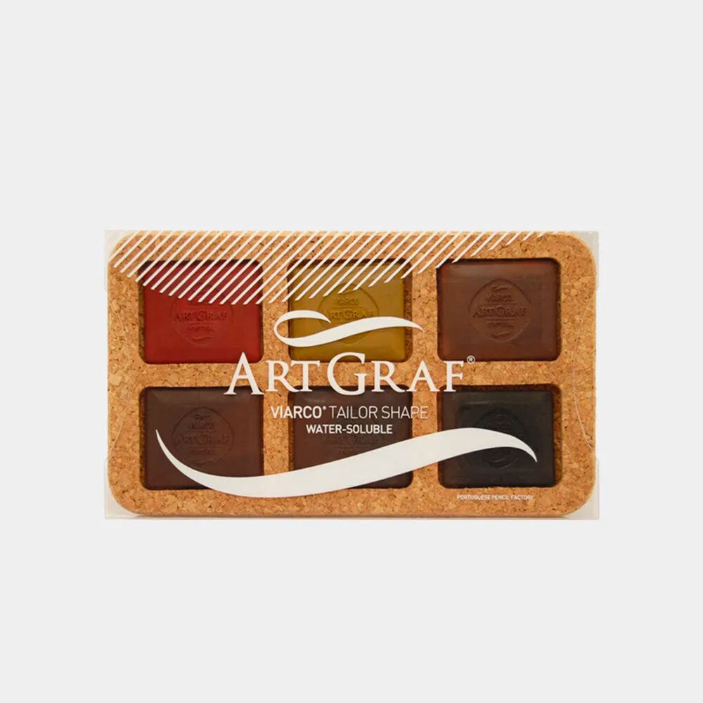ArtGraf Watersoluble Carbon Disc - Earthtones Set 6